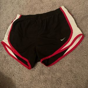 Black and Red Nike XS Athletic Shorts